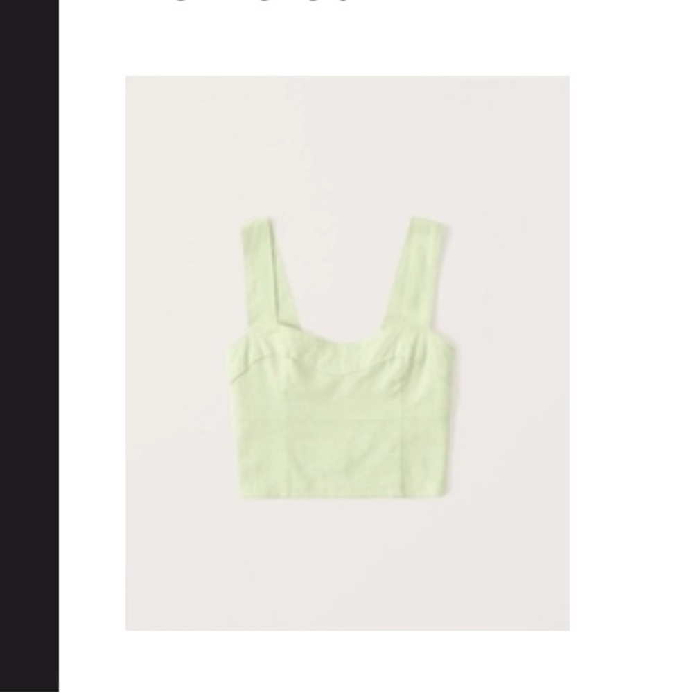 Abercrombie linen blend corset top
